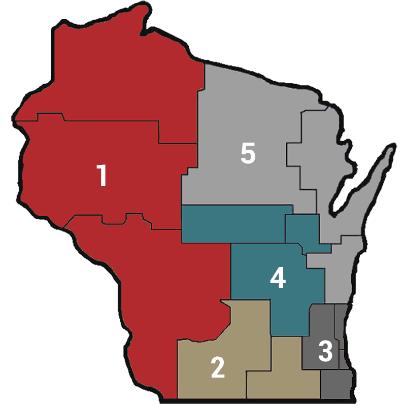 board of directors regions map